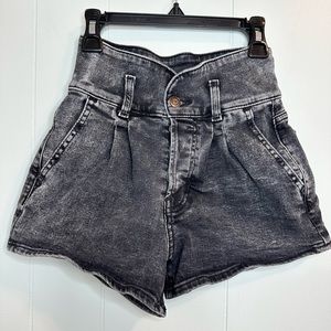Women's Black Denim Shorts